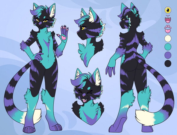 Reference Sheet(Commission) By B1ue-Bun -- Fur Affinity [dot] Net