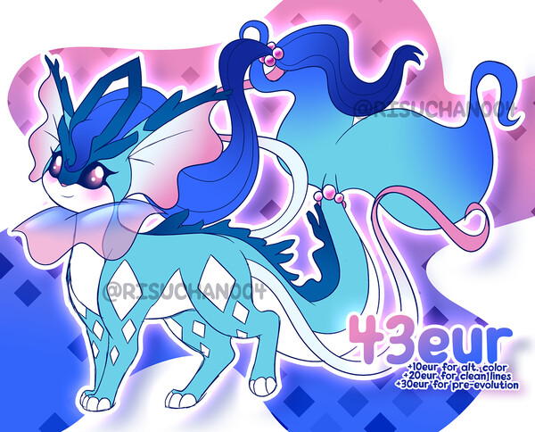 🔮 CLOSED - Arceus x Eevee FUSION ADOPT by risuchan004 -- Fur