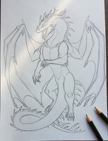 Fierce - Tattoo sketch