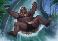 Rhino in the Aquapark