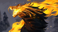 raging flames