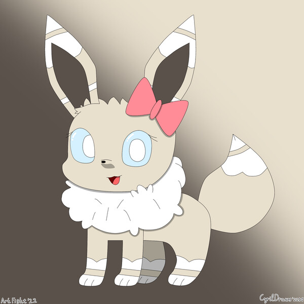 Solar the Shiny Eevee(OC Ref) by Gassyfatbear17 -- Fur Affinity