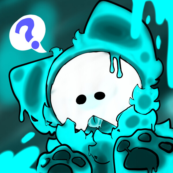 ghost slime pup oc by midnight_a_wolf -- Fur Affinity [dot] net