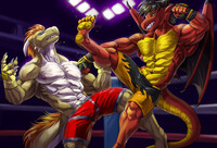 A Battle of Fire and Gold