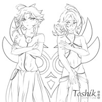Xiao and Heizo sketch