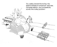 Trolley problem: SCP-1471 (MalO) edition by FluffyKangaroo -- Fur