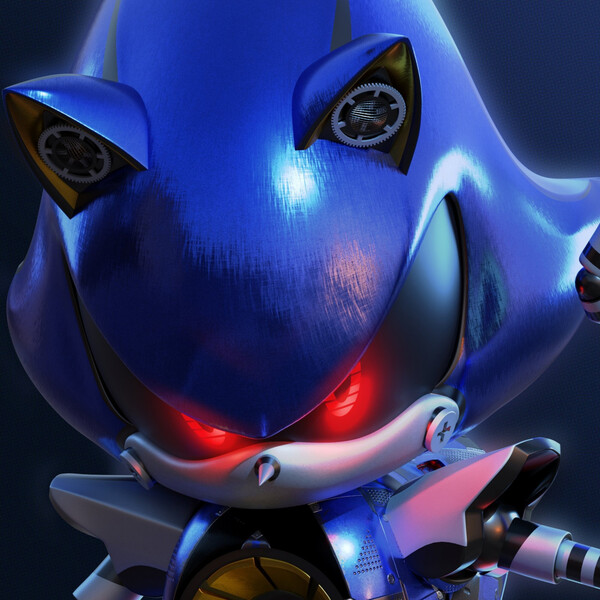 Heavy Metal Sonic by GBlastMan -- Fur Affinity [dot] net