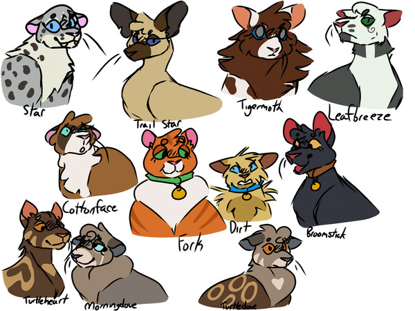 Some Warrior Cats by TheWitebear -- Fur Affinity [dot] net