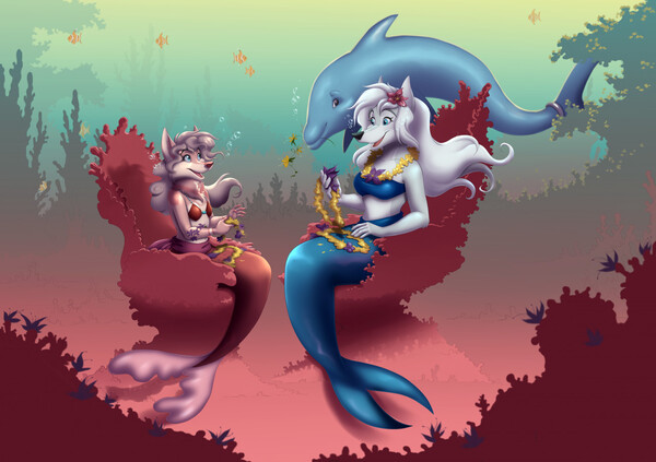 c) (MerMay) 'Part of my World' by Masterofwolves99 -- Fur Affinity [dot] net