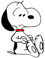 Como é difícil escalar a pata gigante do Snoopy!