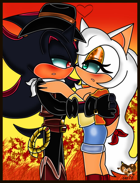 cannedmuffins on X: Some old and new art of Shadow and Rouge with