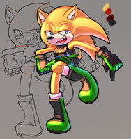 Tail the edgehog but green