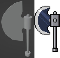 Blunted training axe