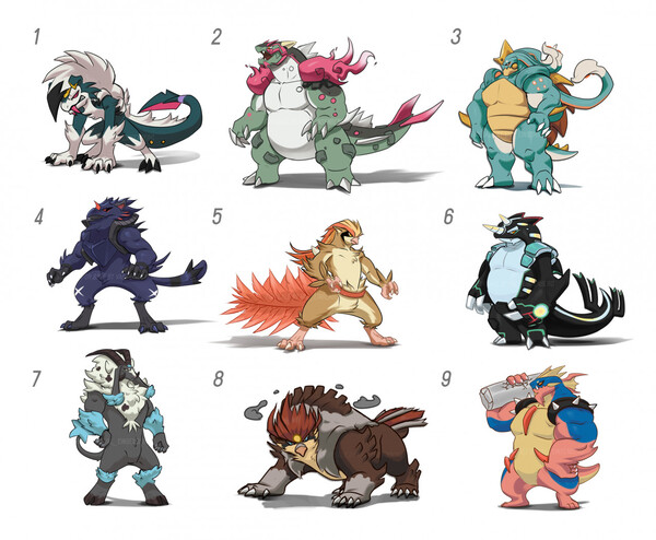 Pokemon Starters 5th GEN by HieloDogWolf -- Fur Affinity [dot] net