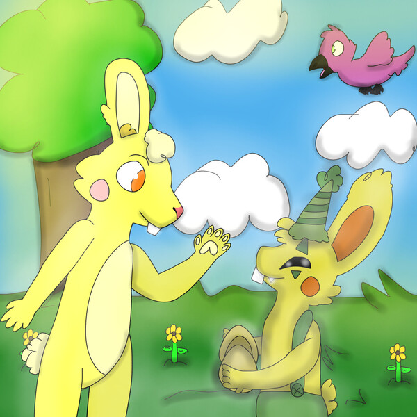 Bunzo Bunny Plush and Bunzo Bunny Reallife by Cuddlesnam on DeviantArt