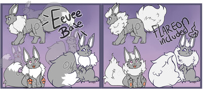 Pokemon Base (Eevee Evolutions) - 10$ by AshMeier -- Fur Affinity [dot] net