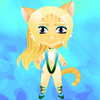 Chibi Gina Makes a Splash