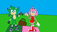 Movie Sonamy at sonic drive in by Wereboy-Ryan -- Fur Affinity [dot] net