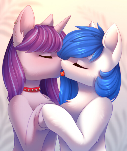 Pony Furry Kiss Stock Illustration 1303739515