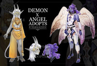 Collaboration adopts with klyukvav | Demon & Angel