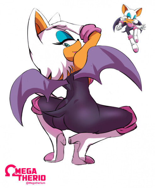 Rouge the bat fan art by Omegatherio -- Fur Affinity [dot] net