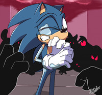 Dark Sonic Fanart by serandres -- Fur Affinity [dot] net