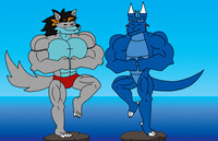 Mizu and Nuroi Training
