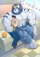 Chilling out with Huang: commission by TakaTaka