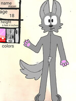 Alexei the inflatable wolf ref sheet