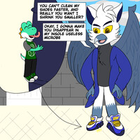 Toby's shoe cleaning service for the Gryphon God