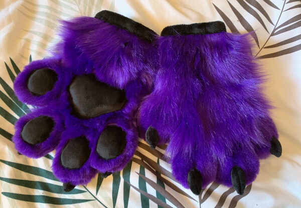 Purple and Black Handpaws (SOLD) by teethysin -- Fur Affinity [dot] net