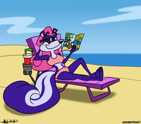 Reyna Relaxing At The Beach