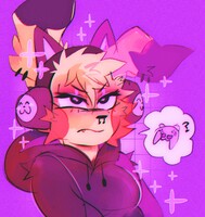 goth gamer pikachu gf