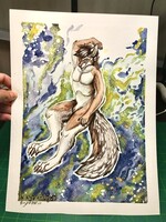 Watercolor commission: Jack-Jackal