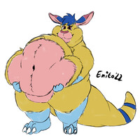 Fattest of Roos belly lift Sketch