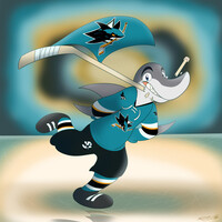 Mascotober Year 1, Day 17- SJ Sharkie