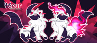 🏮 CLOSED - Quilava x Absol FUSION ADOPT