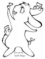 Dancing Song Bun Coloring Page Free2Use