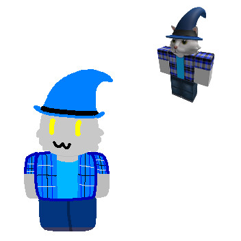 drawing of the avatar of my friend and me by roblox by LaKellytaUwU -- Fur  Affinity [dot] net