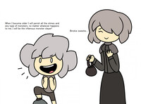 Young Brickie and his mother