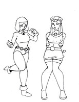 Raven And Starfire 01 - WIP