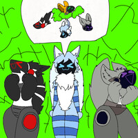 Reupload) Lapi, Kapi and Loki cuddling and farting by Blimpdre -- Fur  Affinity [dot] net
