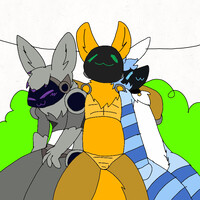 Reupload) Lapi, Kapi and Loki cuddling and farting by Blimpdre -- Fur  Affinity [dot] net