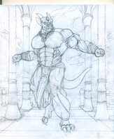 July a.i. inspired sketches 2, dancing dragon