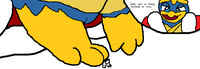 Feet play with Dedede squashing you