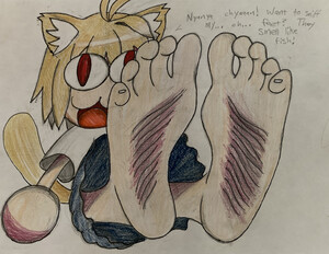 Silver's Hyper Sized Feet' By TheReal_Tails-Chan by cornchip21 -- Fur  Affinity [dot] net