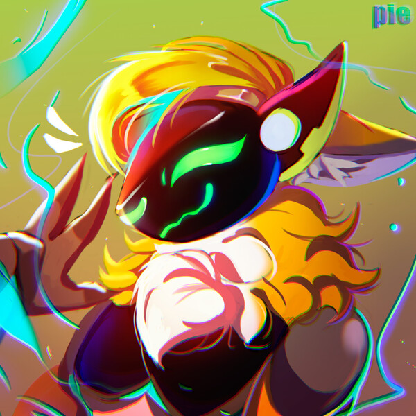 Dio pose protogen by DR4G0NW4RR10R -- Fur Affinity [dot] net