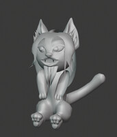 I made a mini Cora/FrostWyrm102 in Blender!