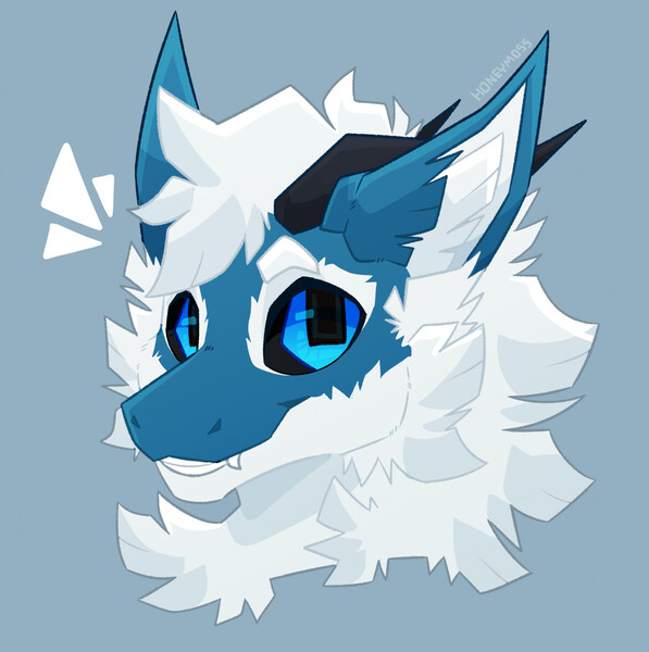 Headshot Nardoragon by hornedpup -- Fur Affinity [dot] net