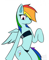 Rainbow in gris swimsuit